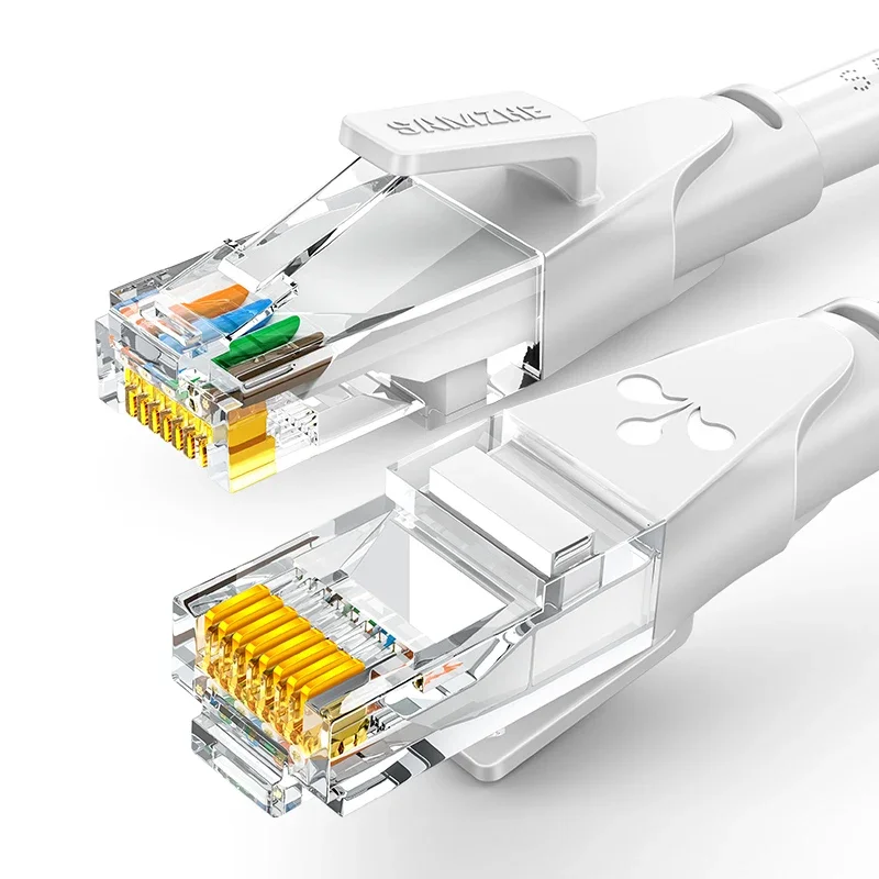 Samzhe Cat6 Ronde Ethernet Kabel Cat6 Lan Rj 45 Netwerkkabel Patch Snoer Voor Laptop Router Rj45 Internet Kabel