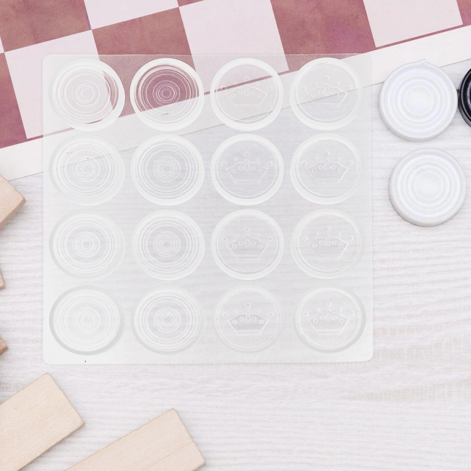 

Gatuida Resin Chess Set Mold Kit Silicone Craft for Epoxy Chocolate Wax Bangle Board Block Moon