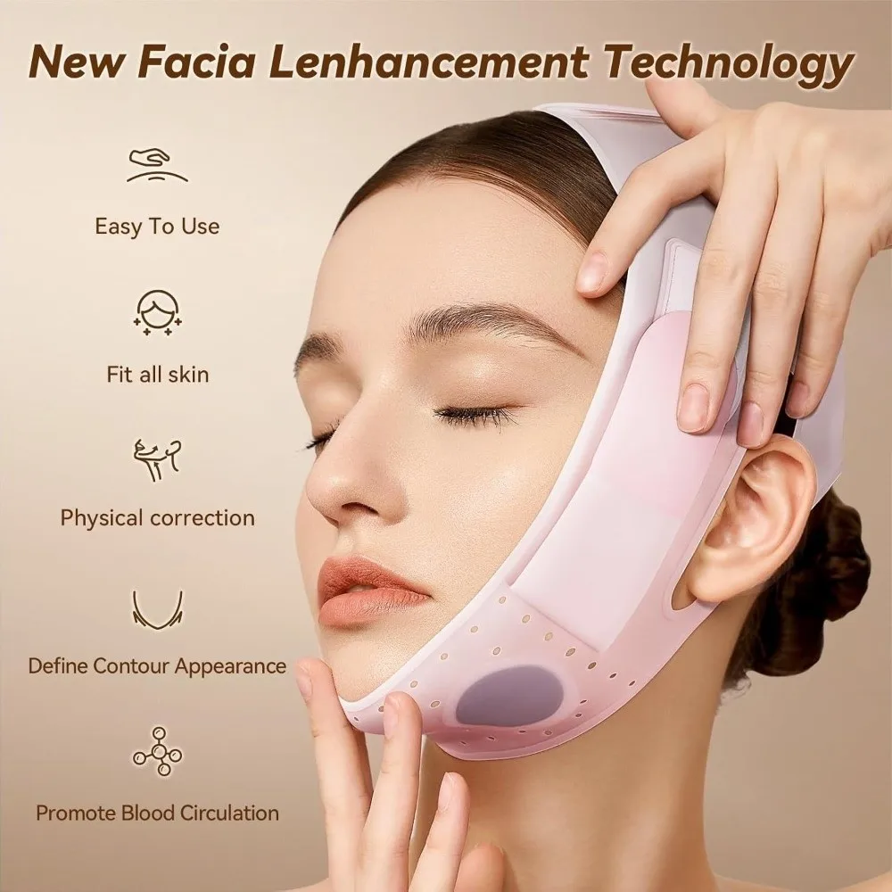 New Reusable Face Strap Chin Up Patch Face Lifting Double Chin Reducer V Shaped Belt Skin Care Tools