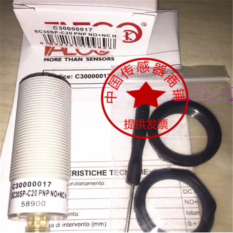 aeco-sc30sp-c20-pnp-capacitive-proximity-sensor-switch-new-in-stock-from-italy-no-nc