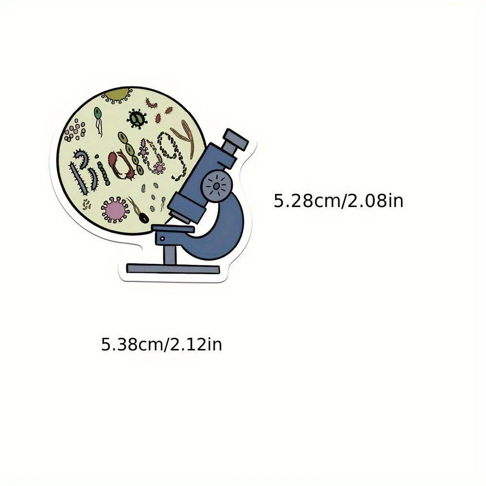 50 قطعة علم الأحياء الممتع الكتابة على الجدران ملصقات التدريس متعة ملصقات سكرابوكينغ كلية المواد الحالات الهاتف الغيتار دفاتر مقاوم للماء