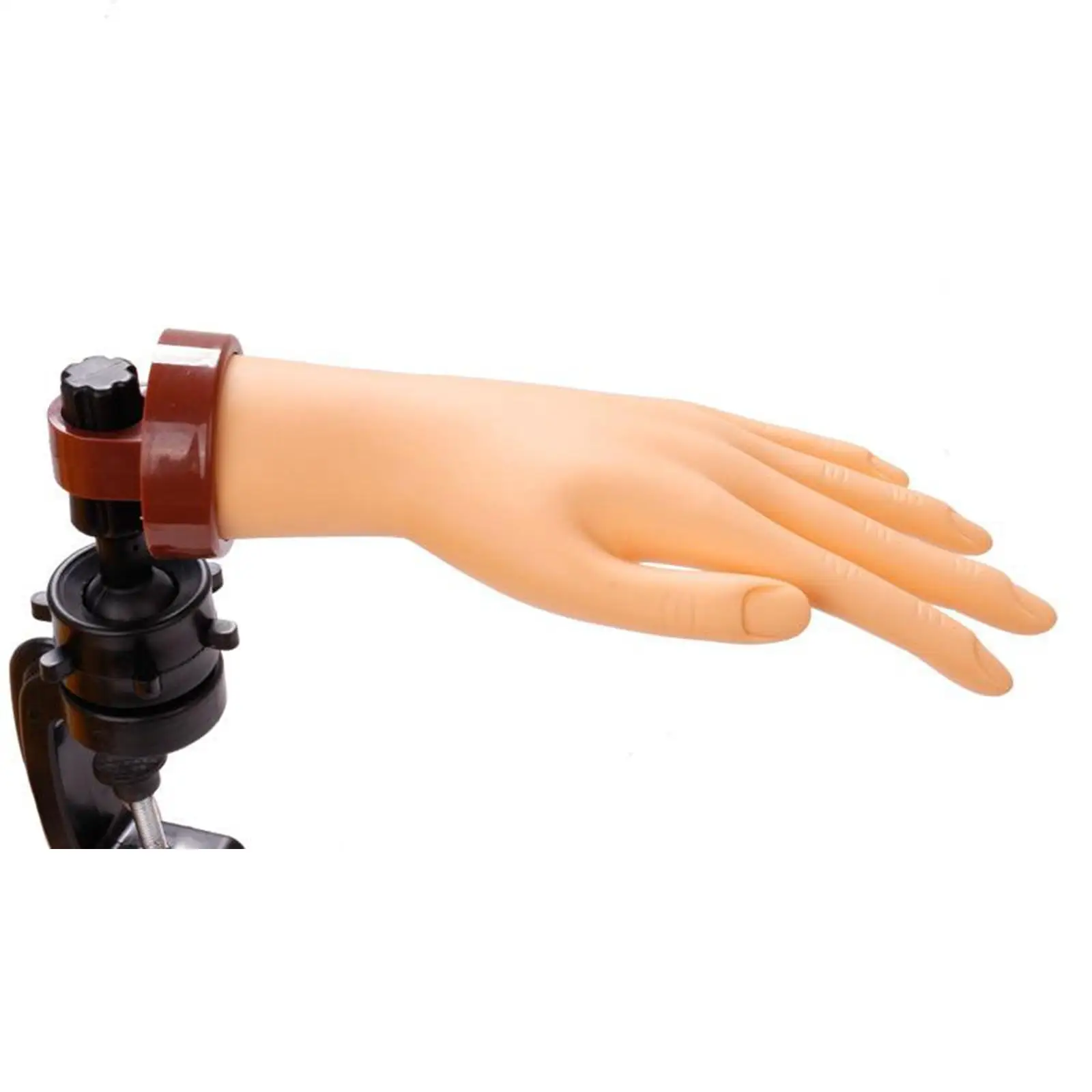Left Bendable Nail Practice Hands Flexible Nail Art Training Display Manicure