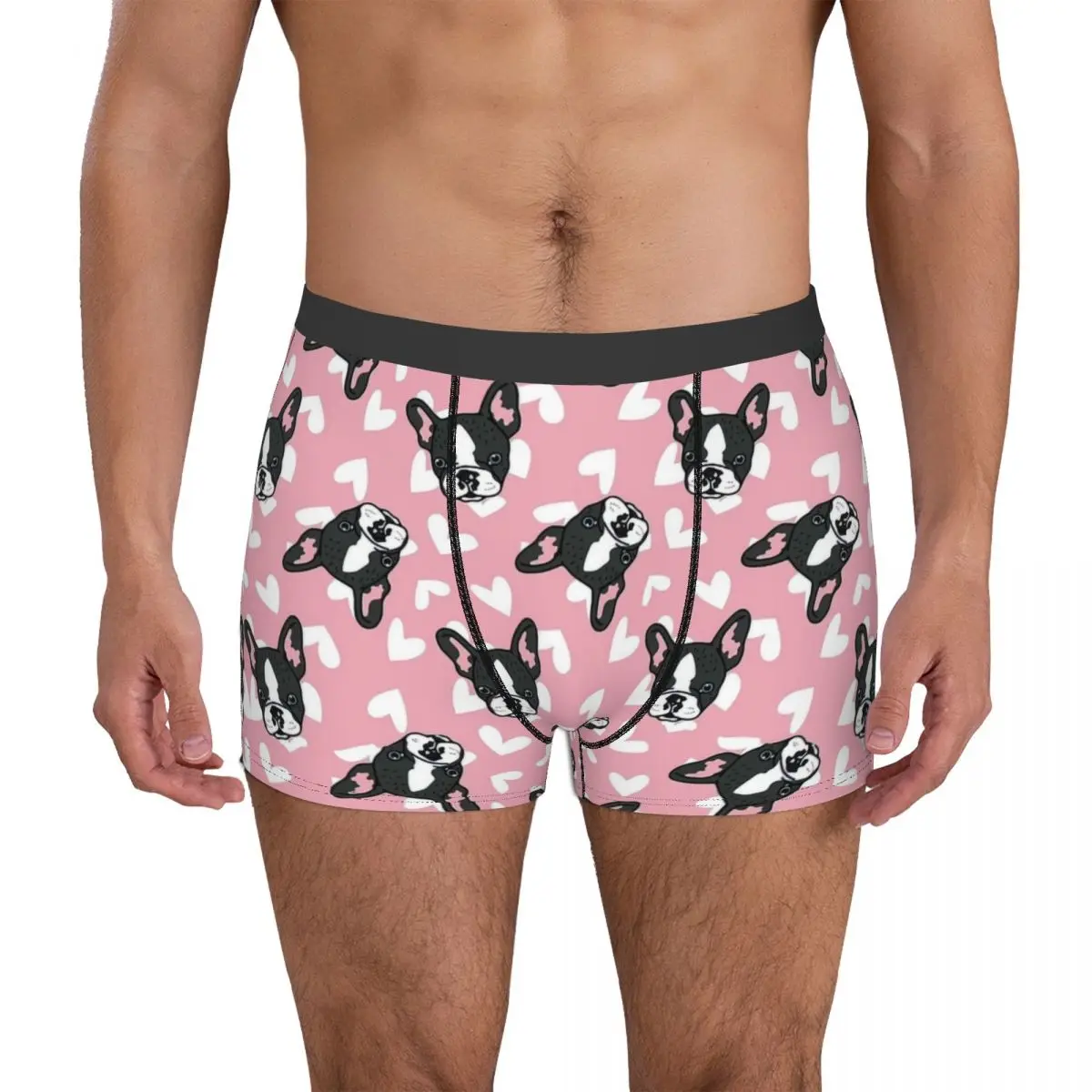 French Bulldog Underpants Breathbale Panties Male Underwear Print Shorts Boxer Briefs