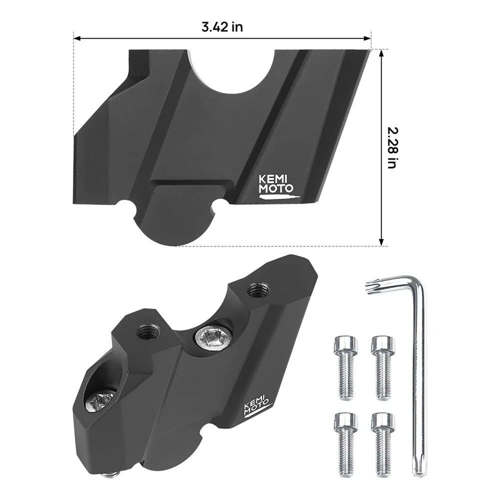 Motorcycle Handlebar Riser Bar Clamp Mount for Sportster S Accessories Compatible with Sportster S 1250 RH1250 SS1250 2021-2023