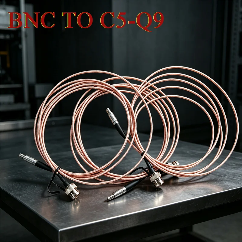 00S C5 to BNC Connector For Ultrasonic Oscilloscope Cable Compatible Remo RG174 RG316 with C5Q9 Flaw Detection Probe Cable 1-5m