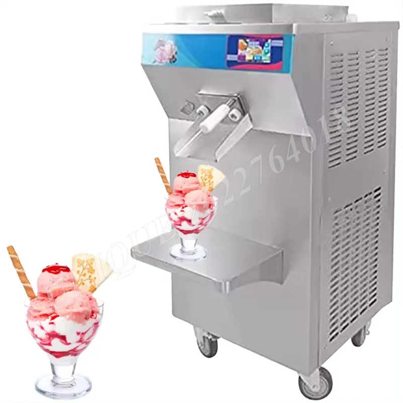 

68L/H Lcd Touch Screen Commercial Single Flavor Vertical Stainless Steel Hard Ice Cream Making Machine Fruit Gelato Maker