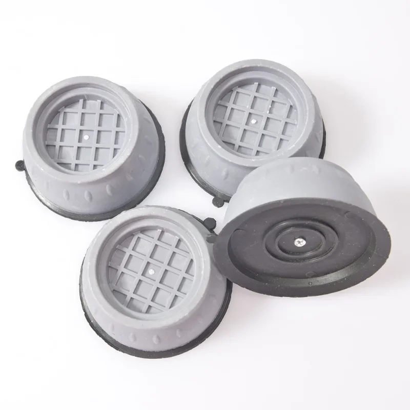 4 pçs/set máquina de lavar roupa absorção de choque tapete antiderrapante aumenta universal à prova de umidade geladeira tambor base almofada de chão