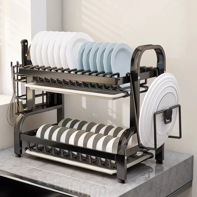 Factory Durable Kitchen Shelf Dish Storage Rack Dish Drain Rack Household Multifunctional Rack Kitchen Storage Rack