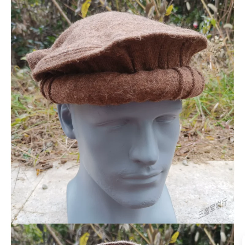 Pakistan Handmade Wool Pakol Afghan Pancake Hat Chitari Hat
