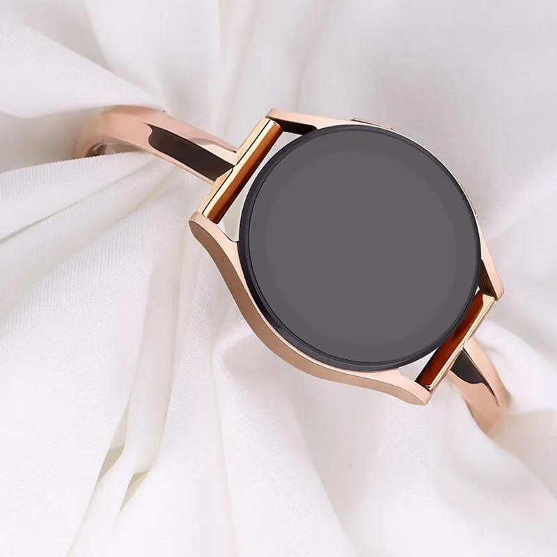 Bracelet en métal JOWomen pour Samsung Galaxy Watch 4/5, bracelet de bijoux, Active 2 Gear dehors, Huawei Watch 2, Amazfit Bip, 20mm