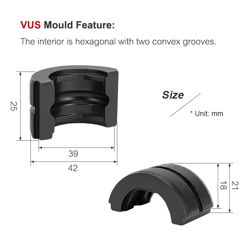 VUS1/2 "، VUS3/4" ، VUS1 "الأنابيب العقص أداة قوالب مناسبة ل العقص الفولاذ المقاوم للصدأ الأنابيب والنحاس أنابيب العقص يموت