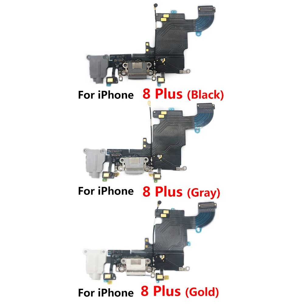 100% New For Iphone 7 8 Plus X XS USB Charger Mic Port Dock Connector Charging Flex Cable