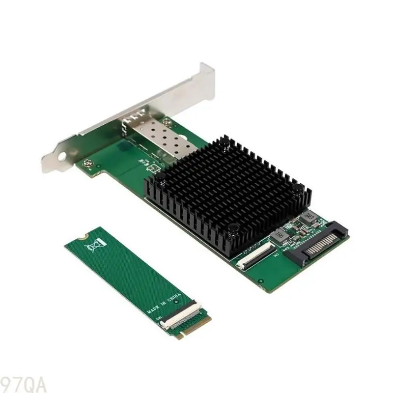 97QA M.2 Port Port Fiber NIC M.2 Fiber LAN Card تعزز أداء الشبكات PCIe