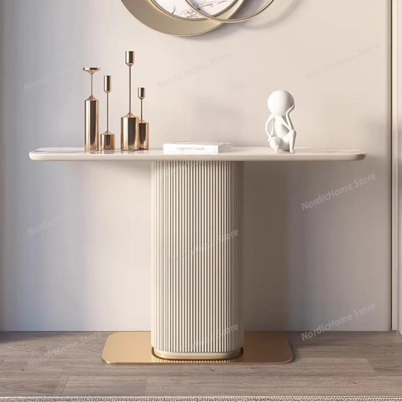 

Italian Unique Corner Table Elegant Beauty Trendy Modern Console Tables Quality Simple Mesa Esquinera De Sala Home Furniture
