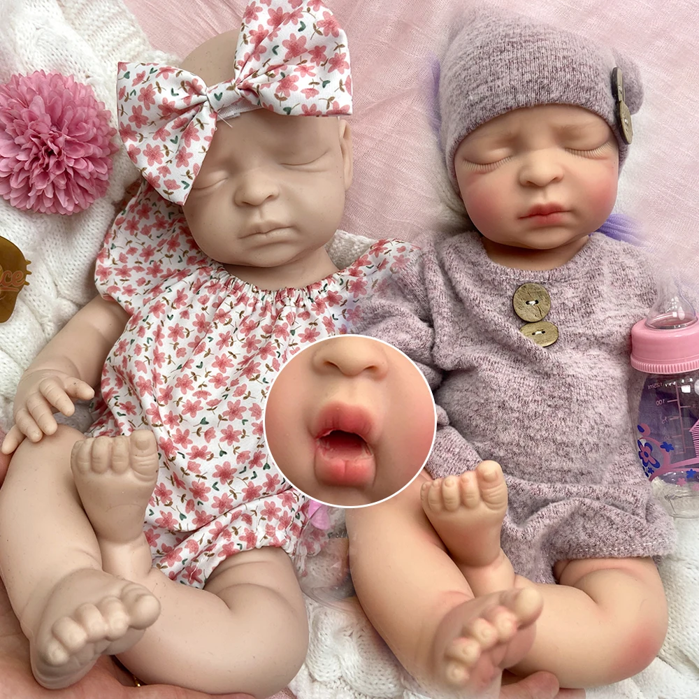 

Кукла-реборн ручной работы, 17 дюймов, из силикона, без покраски, для девочек, с возможностью использования сосок, реалистичная, моющаяся, для коллекционеров