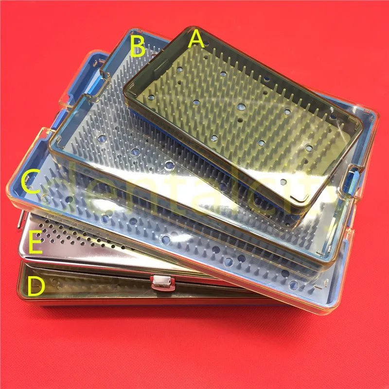 Silicone Sterilization tray case box Ophthalmic dental Surgical Instruments Disinfection Box