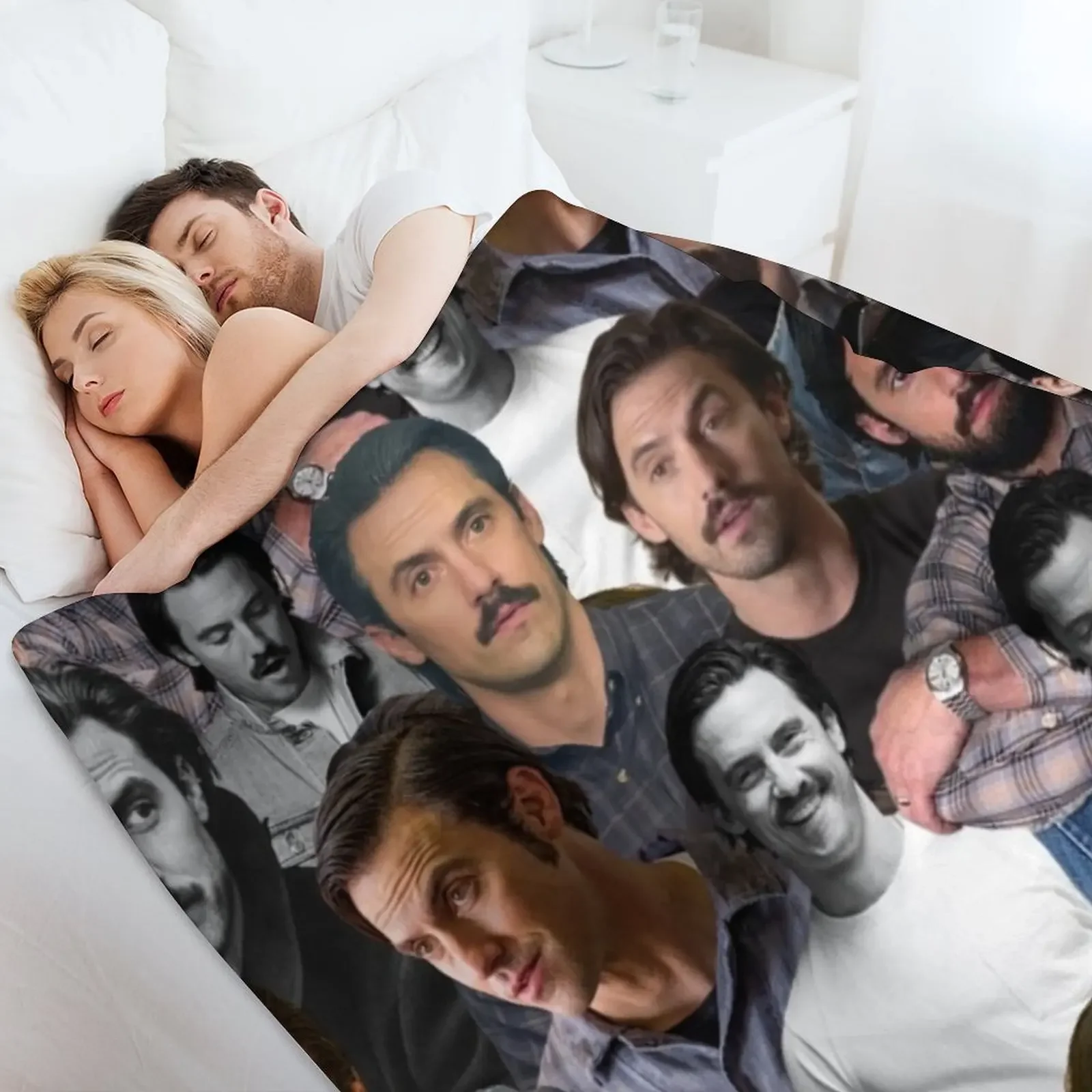 Milo Ventimiglia صورة مجمعة رمي بطانية أنعم تأثيري أنيمي الصيف بطانيات هدية شخصية #4