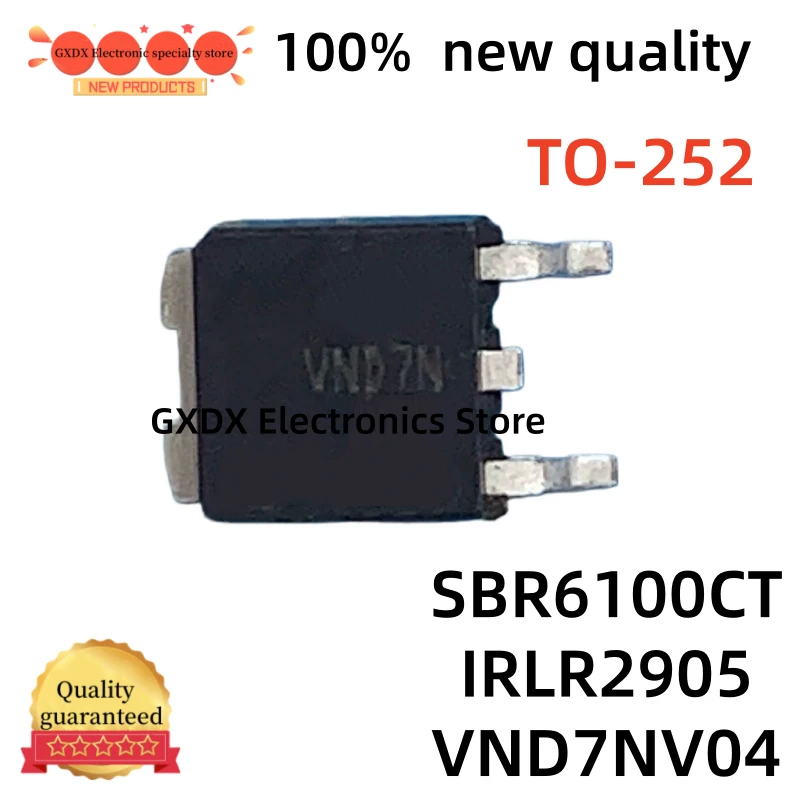 10-20pcs 100% new SBR6100CT IRLR2905 LR2905Z IRLR2905TRLPBF TO-252 8201AG IRLR2905ZTRPBF VND7NV04 TO-252-2