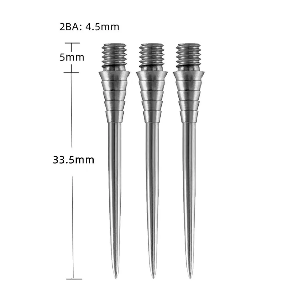 FOX SMILING 32 34mm Dart Changeable Point Dart Pin Steel Tip Point Replaceable Dart Needle 2BA Screw