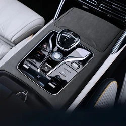 Suitable For BYD Tang Special Alcantara Suede Leather Center Control Gear Panel Frame Interior Modification And Upgrade