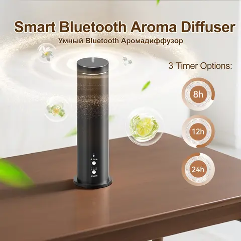 Professional Bluetooth Essential Oil Aromatherapy Diffuser Smart Timer Quiet Fast Deodorization Coverage 100m³ for Home Hotel