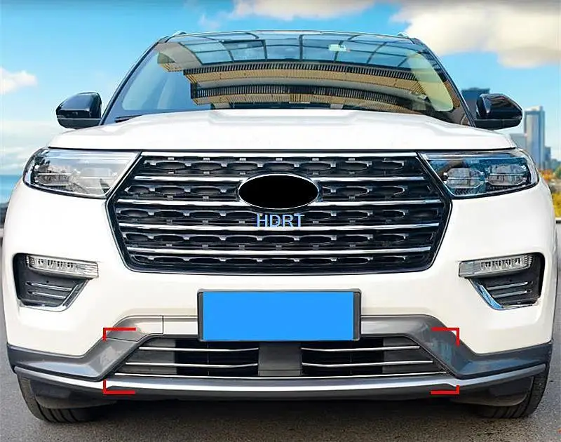 

For Ford Explorer / Timberline 2020 + Front Grille Accent Strip Cover Lower Mesh Moulding Trim Molding Car Styling Accessories