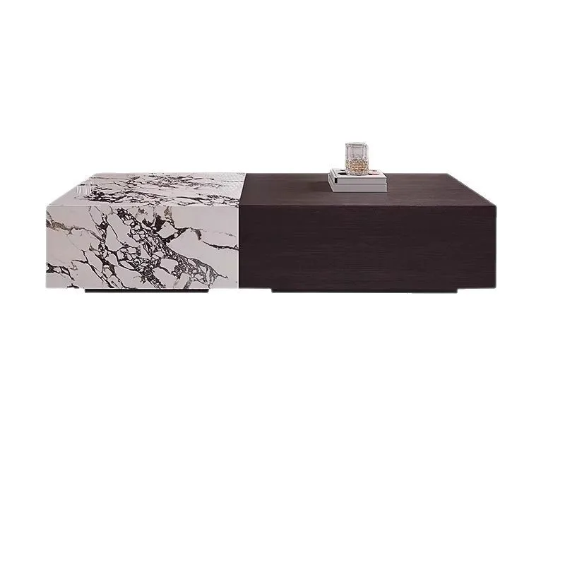 

Medieval Italian rock slab coffee table Modern simple rock slab solid wood small apartment living room home