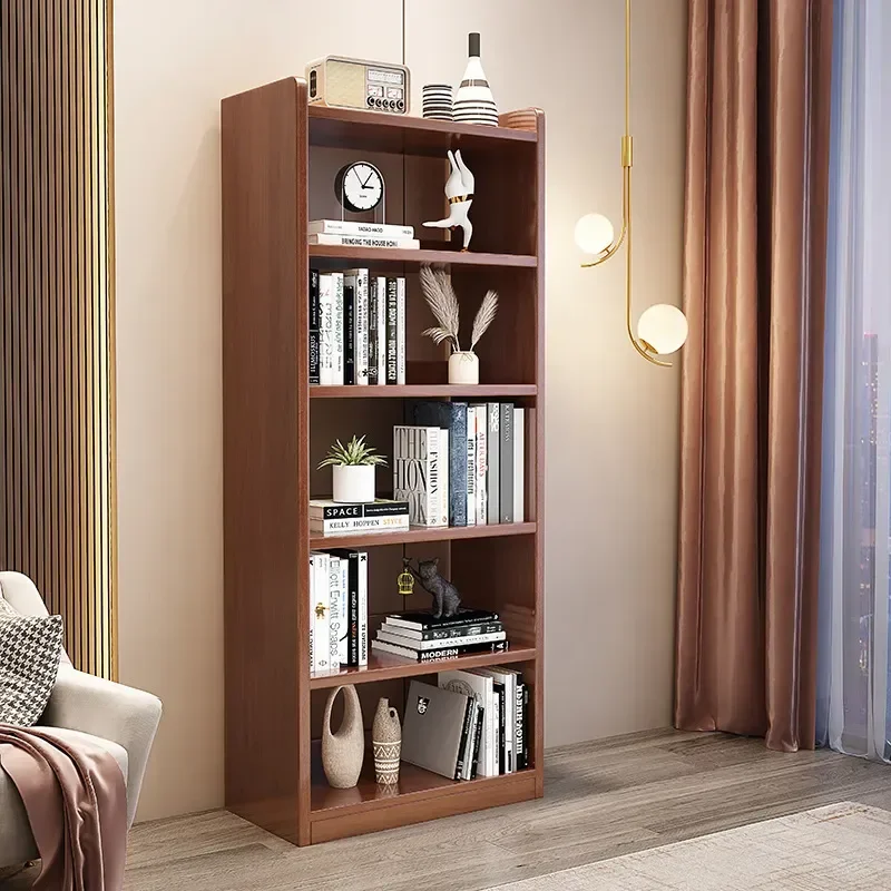 for All Solid Wood Combination Bookshelf Living Room Floor to Ceiling Whole Wall Childrens Bookcase Home Study Against the