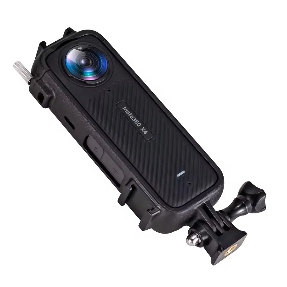 กรอบป้องกันสําหรับ Insta360 X4 อุปกรณ์เสริม PC Hard สําหรับ Insta 360 X4 กล้องทนทานกรอบ Cold Shoe Mount