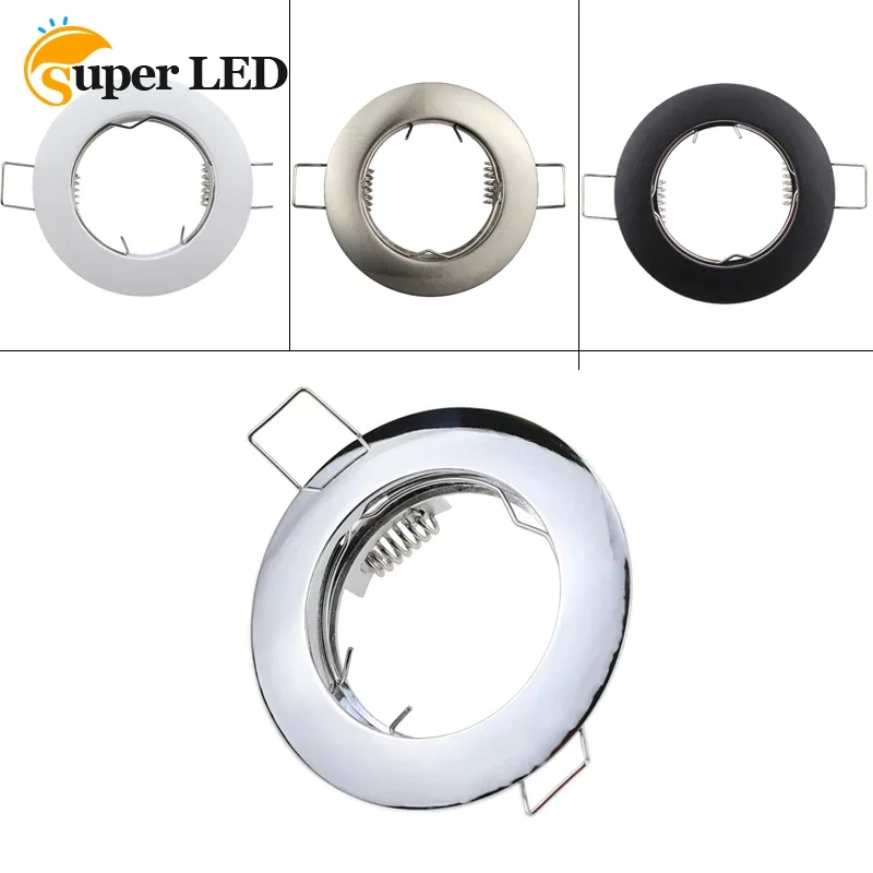 Runde Zink legierung LED Augapfel Kabeljau LED Down light Leuchte aus geschnitten 60mm Scheinwerfer 6w Augapfel Rahmen