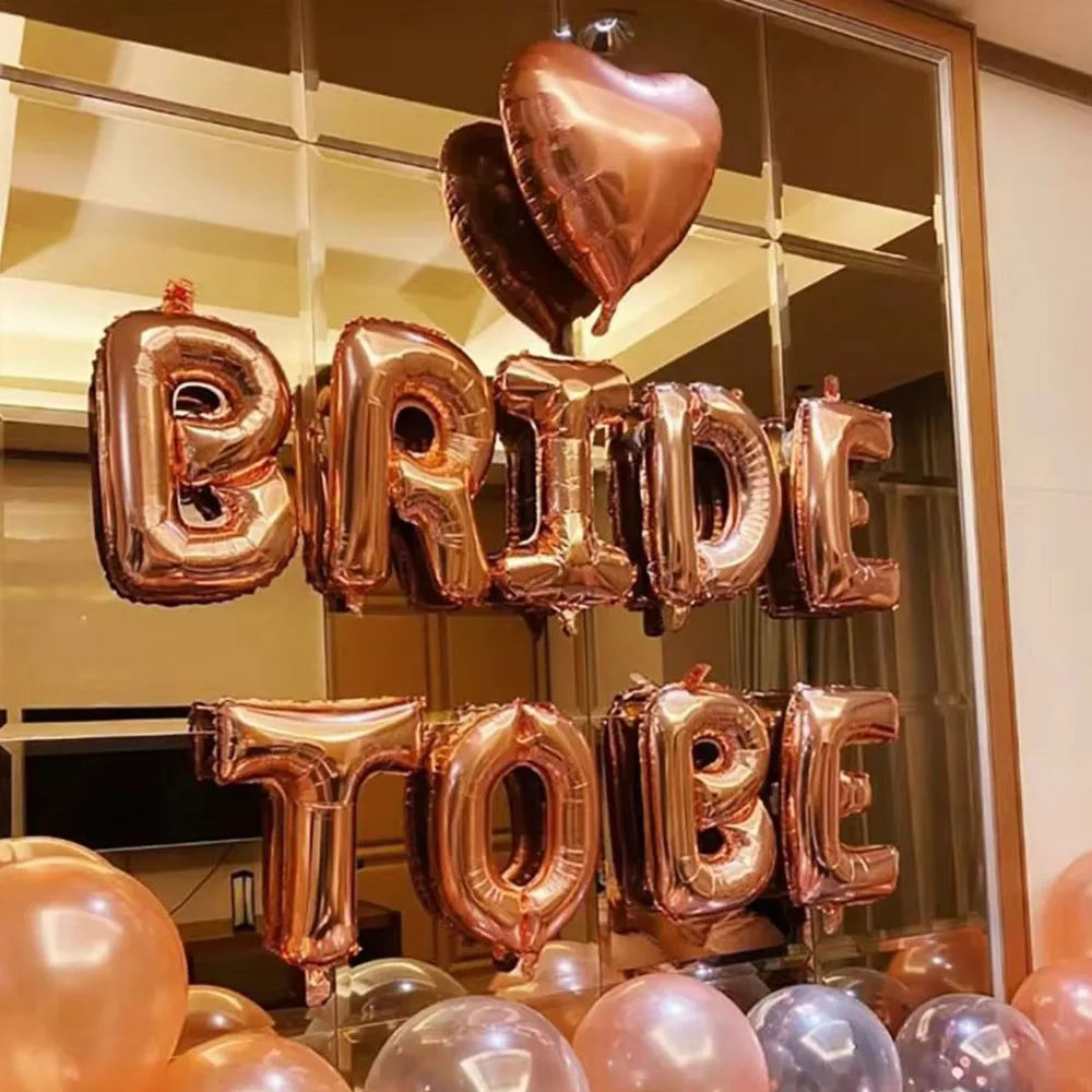 

16inches Bride To Be Banner Wedding Propose Party Decoration Bride Letters Foil Ballon Supplies