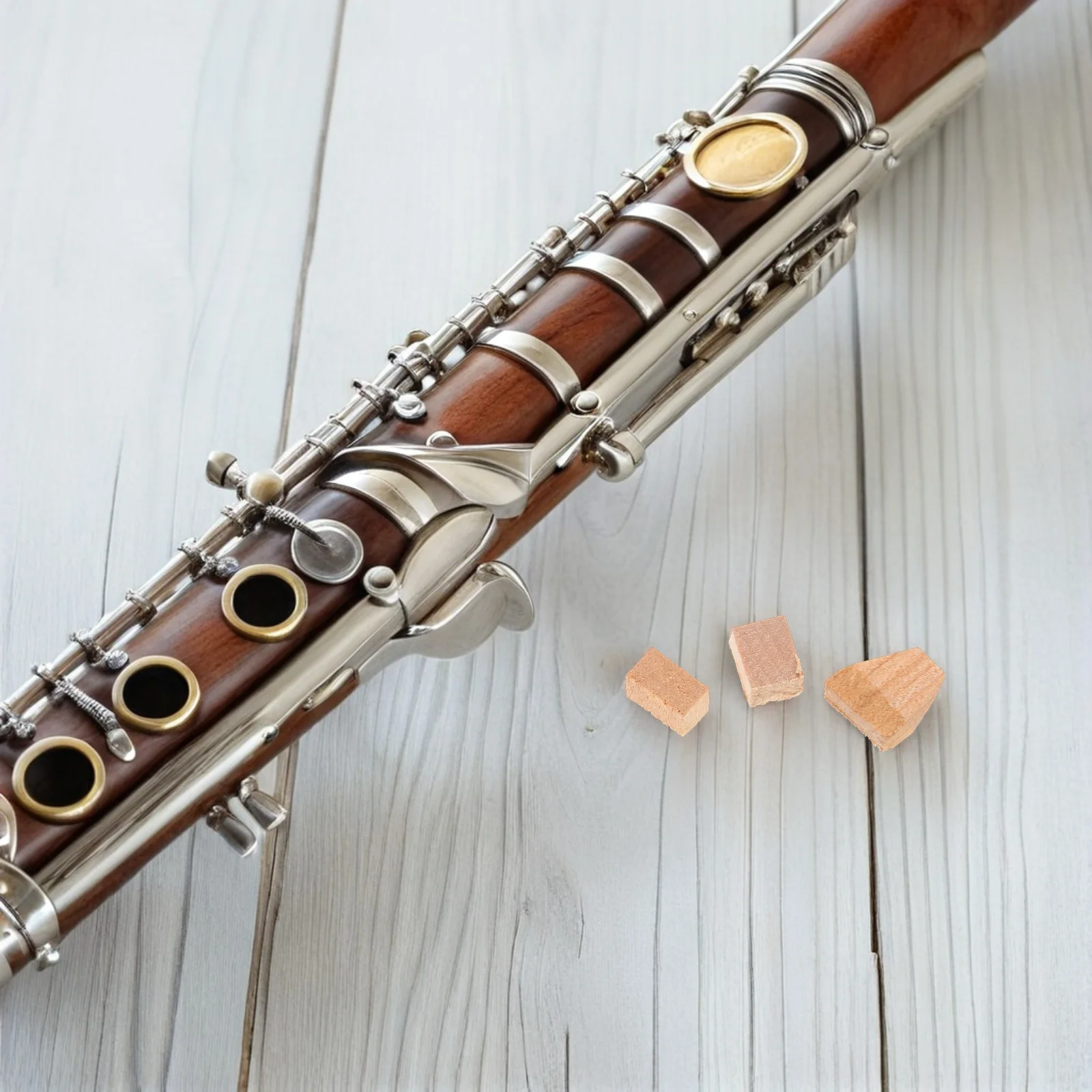 

3Set Violin Bow Cork Frog Wooden Fiddlestick Wedges Replacement Parts for Repair Practice Musical Instrument Accessory