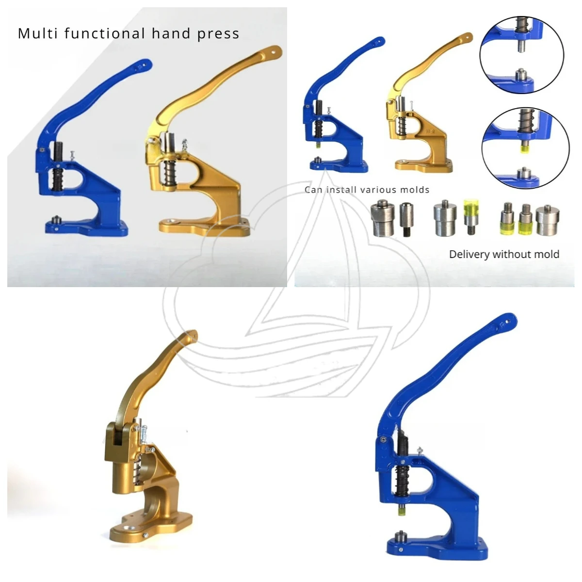 Portable Multifunctional Hand Press Nail Bead Machine, Durable Aluminum Silent Effortless Beading Tool