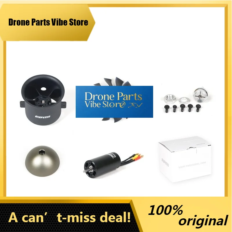 

DronePFMS 80mm Pro Platinum 12-Blades Ducted Fan EDF With 3280 2100KV 6S Inrunner Brushless Motor For RC Airplane Fixed-Wing