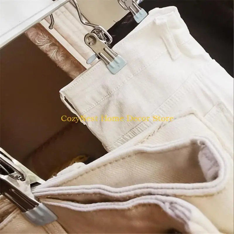 92MF 20 PCS Boot Hanger for Closet, Laundry Hooks with Clips, Boot Hanger Clips, Hanging Clips for Jeans, Hat, Boots, Towel