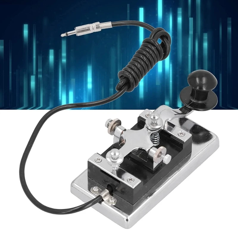 Imagem -02 - Nova Chave Morse 4kcw Telegraphkey Faça Você Mesmo Chave de Telegrafia Chave de Mão Inoxidável Rádio de Onda Curta Comunicação Morse de 2023