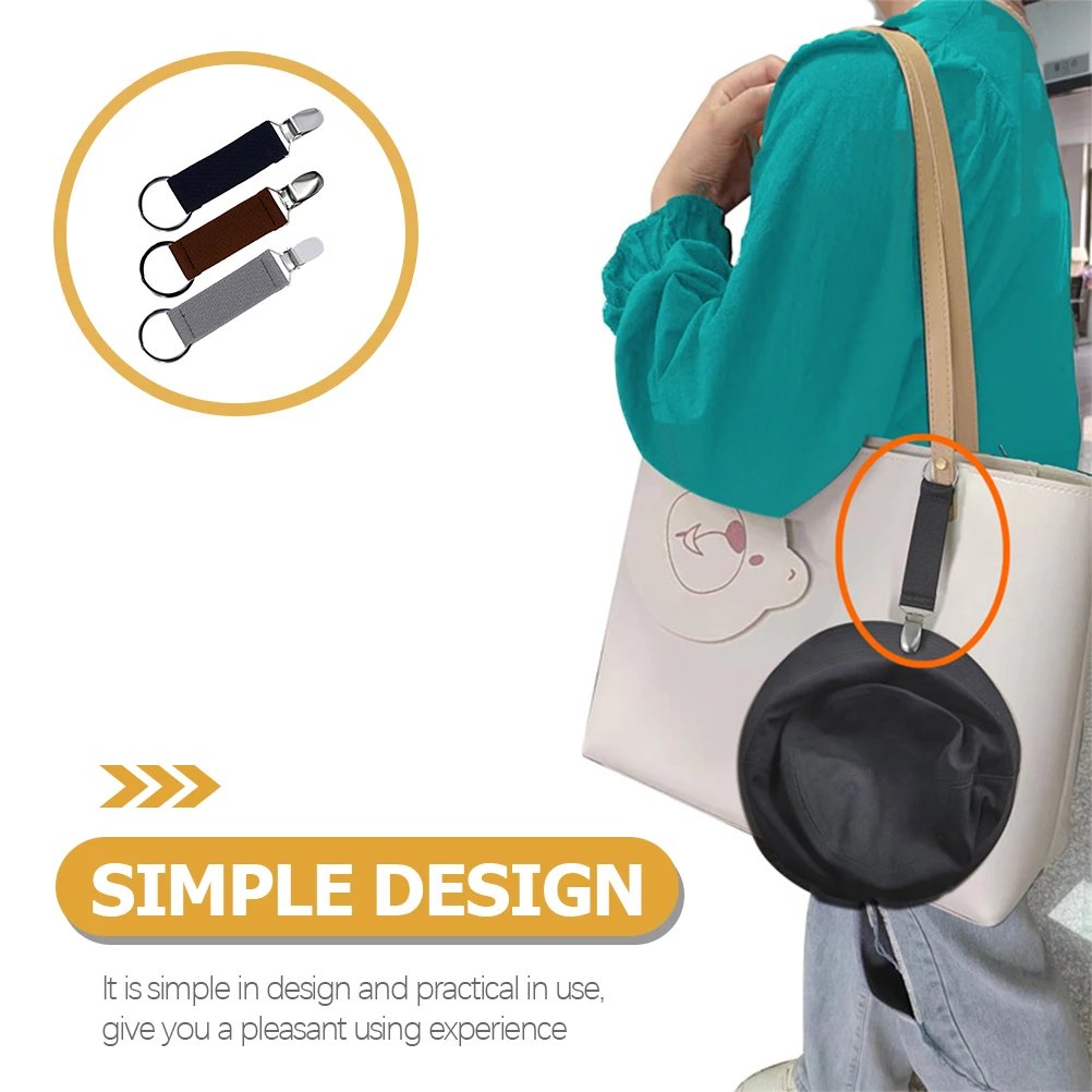 

Hat Clips for Travel Bag Luggage Accessories Hats Holder Polyester Yarn Plus Elastic Outdoor