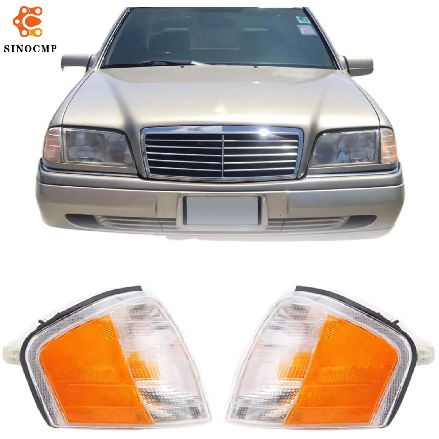 

Turn Signal Corner Light Headlight Amber 2028261143 2028261243 For Mercedes Benz C Class W202 1994-2000 Car Light Assemblies