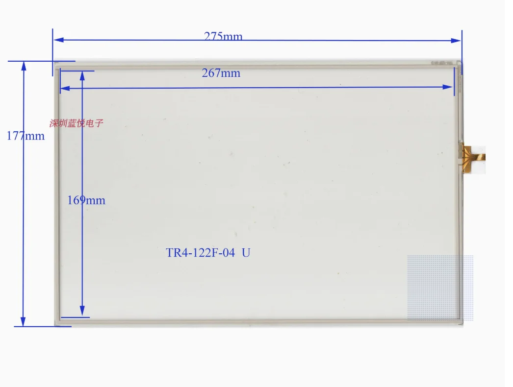 12.2-inch four wire resistive touch external screen handwriting screen TR122F04