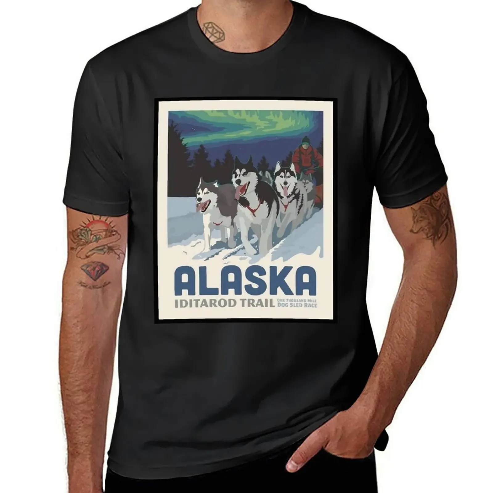 

IDITAROD TRAIL Vintage wild Alaska poster 30 T-Shirt summer 2025 new gifts and t-shirts Short sleeve tee men