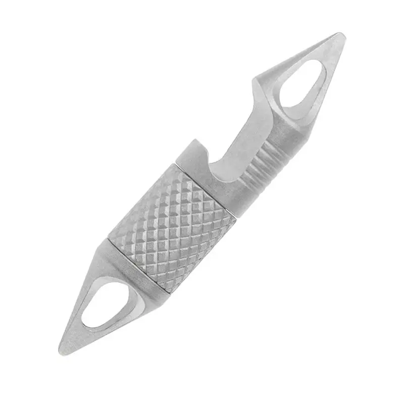 

AEF6-Миниатюрный многофункциональный универсальный шарнирный кольцевой ключ-брелок из титанового сплава, аксессуар для ожерелья, портативный инструмент, открывалка для бутылок