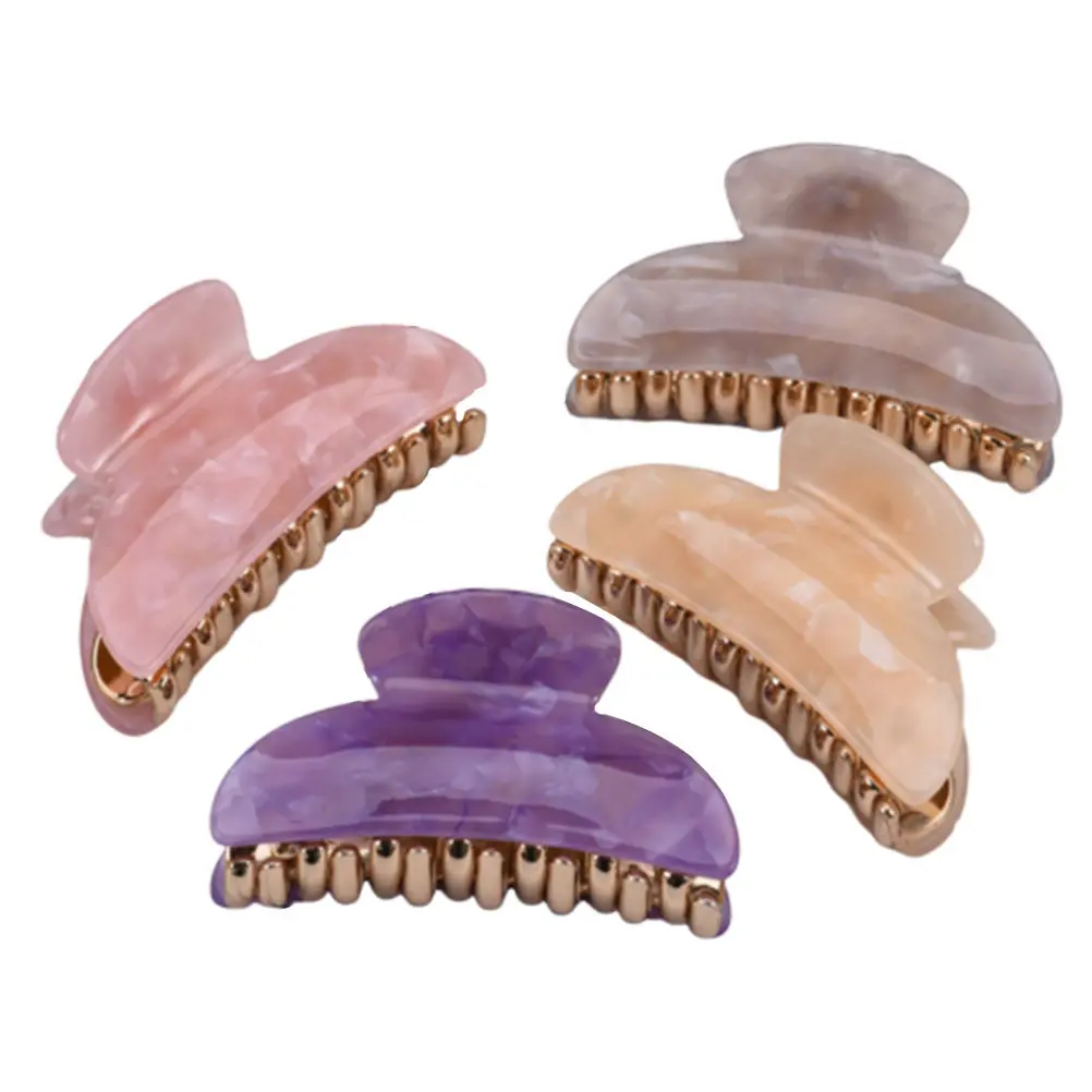 4Pcs Girl Claw Clips Acrylic Hair Clip Large Jaw Hair Accessories Women Smooth No Dent Styling Tools for Daily Wear Shower