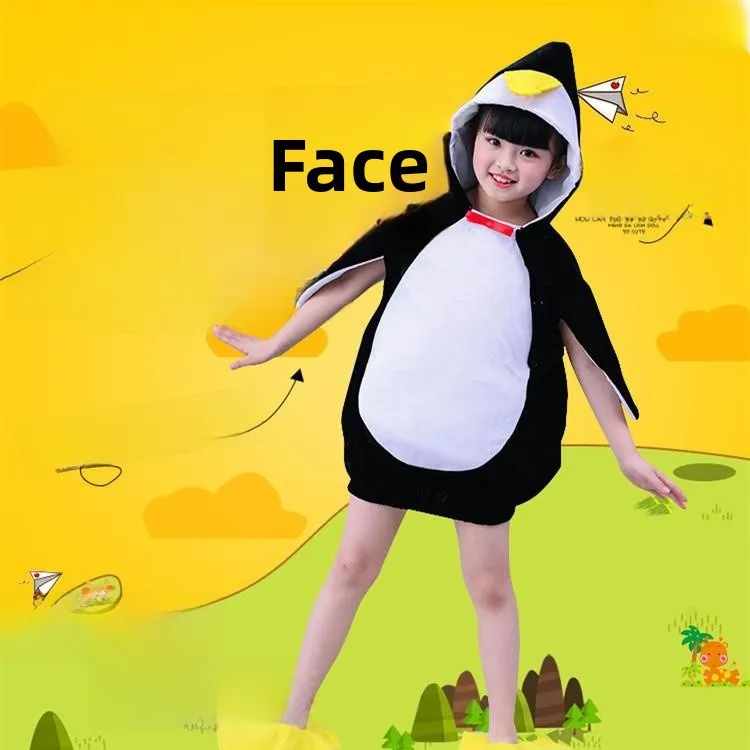 loween Children's Animal Performance Costume Cartoon Little Penguin Dance Performance Clothes ex Nursery School Cospla...