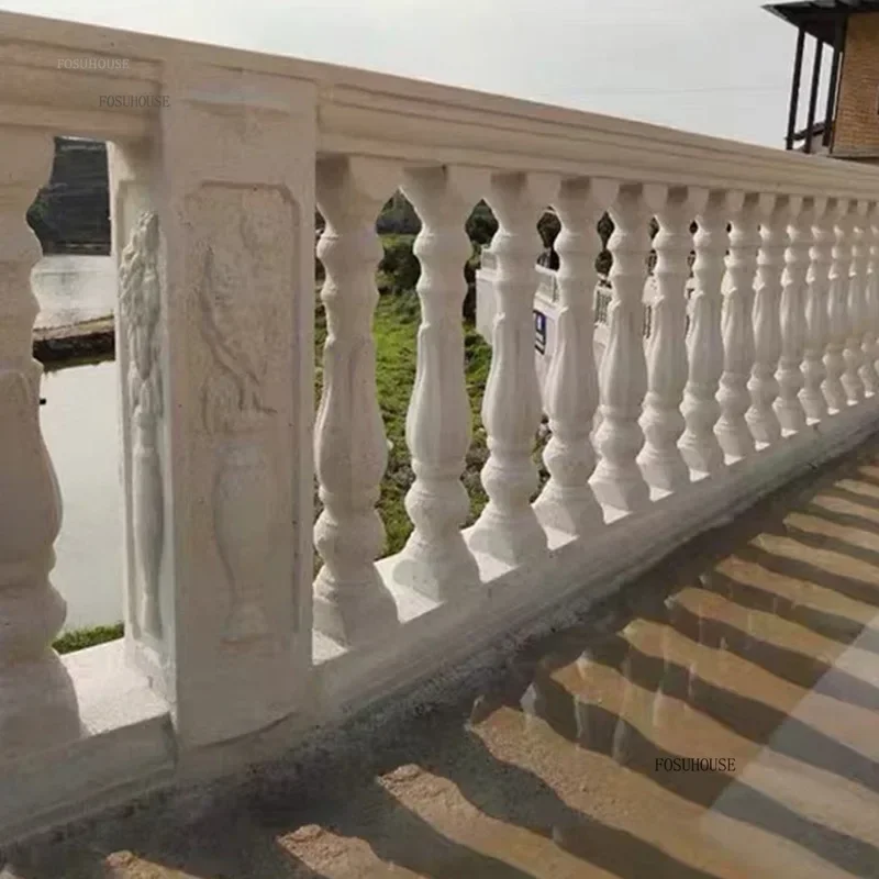 European Roman Column Mold Cement Cast-in-place Balcony Railing Model Guardrail Fence Plastic Steel Vase Column Garden Buildings