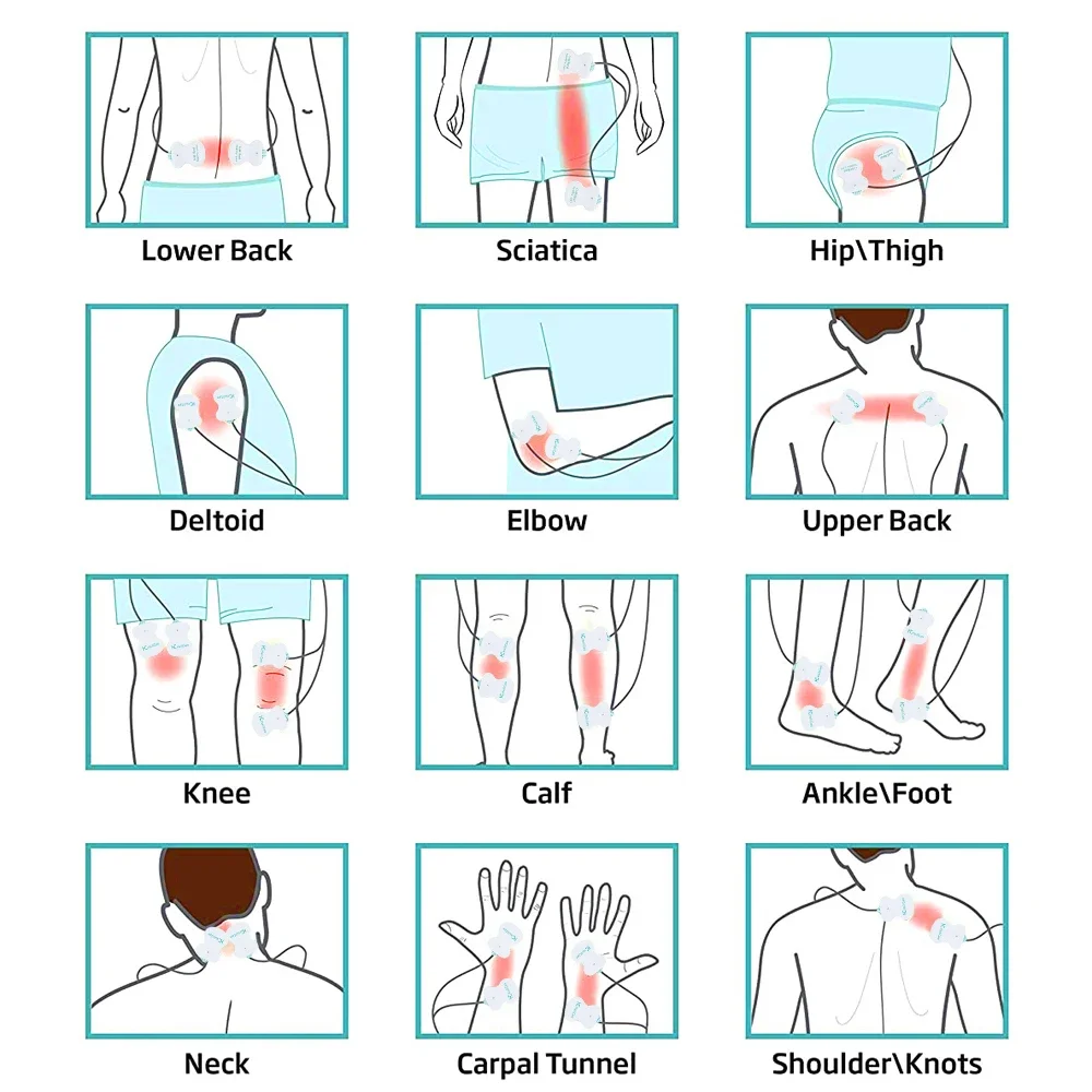 理学療法十筋肉刺激装置電気 EMS 鍼ボディマッサージデジタル療法痩身マシン電気パッド交換