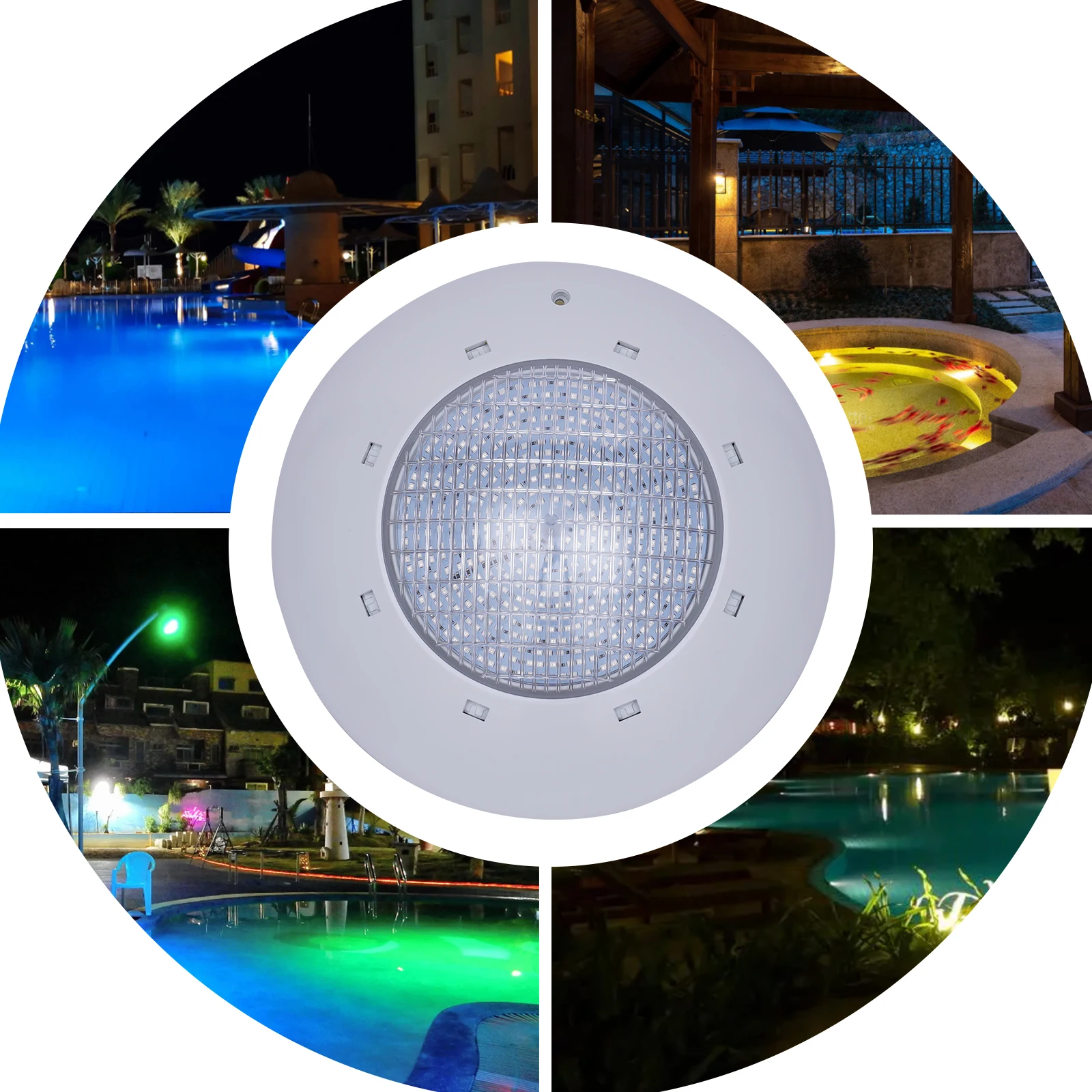 

AC12V Wall Mounting Underwater Pool Light Lamp LED Light Source IP68 W/Remote Control