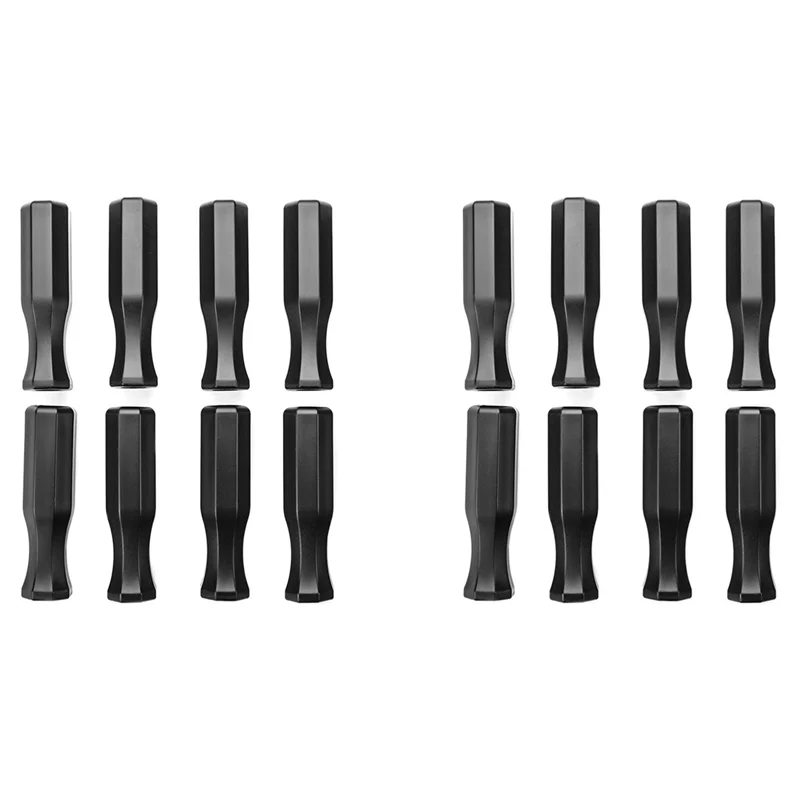 Table Football Machine Accessories Foosball Handle Grips Octagonal Plastic Handles For Standard Table Feet (16 Pack)