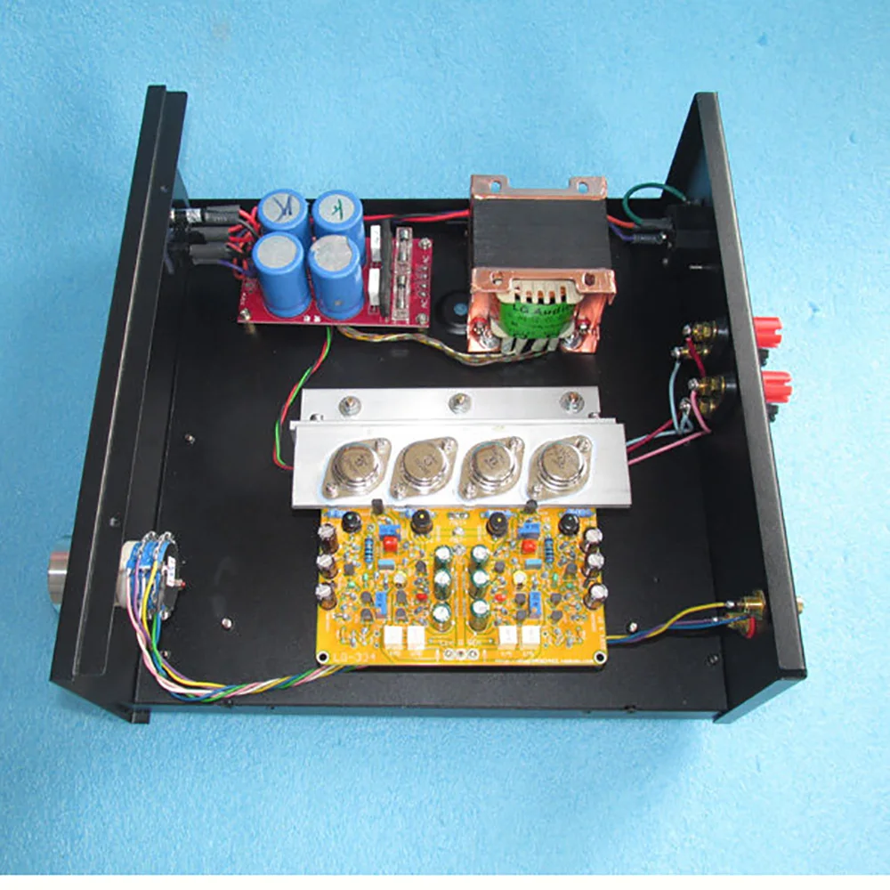 2 non-complementary homopolar symmetrical amplifier board discrete component power amplifier 3AD55 germanium tube 20WX