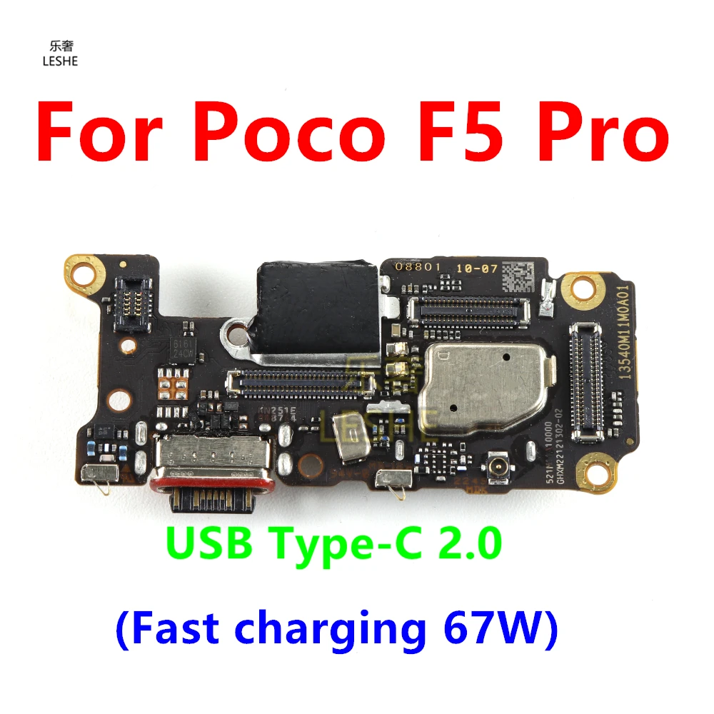

Полная микросхема для Xiaomi Poco F5 Pro, микрофон, разъем USB 67 Вт, порт быстрой зарядки, зарядная плата, лоток для SIM-карты, зарядное устройство, гибкий кабель