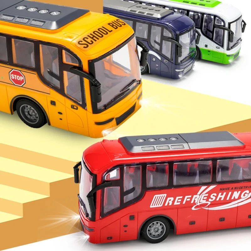 Rc Car Large Electric Remote Control Vehicle Bus illuminazione Wireless simulazione auto giocattolo per bambini regalo di compleanno